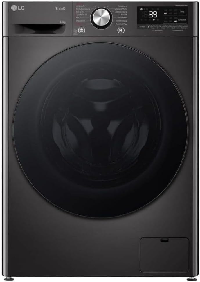 LG F2V7SLIM9B Waschmaschine | 9 kg | Energie A | Steam | Schwarz [Energieklasse A]