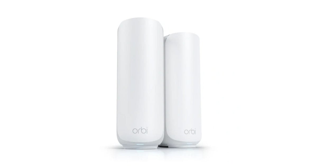 NetgearOrbi 370 WiFi Mesh Systeem, Dual-Band WiFi 7-Mesh Systeem, 2 stuks mesh router  (Wit, 1x Orbi WiFi 7-router (RBE371), 1x Orbi WiFi 7-satelliet (RBE370))