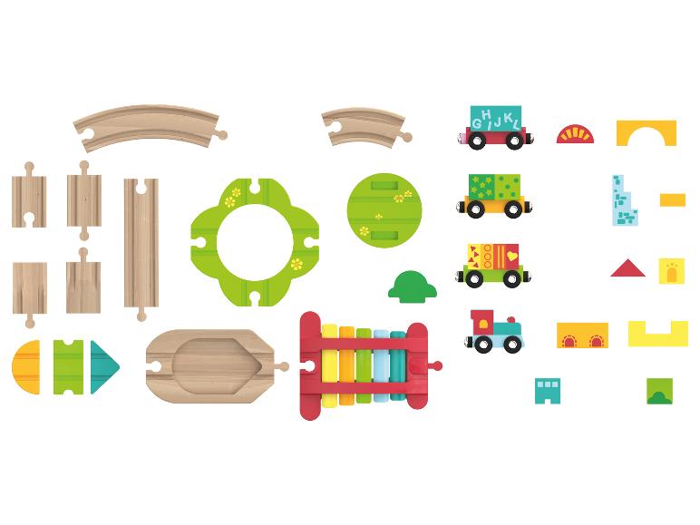 Houten treinset