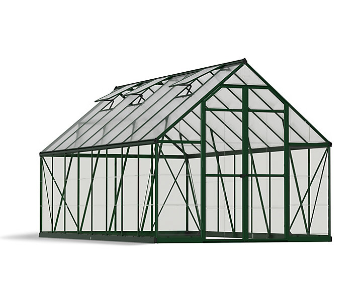 Serre de jardin en polycarbonate Balance vert 2,44 x 4,87 m Canopia by Palram
