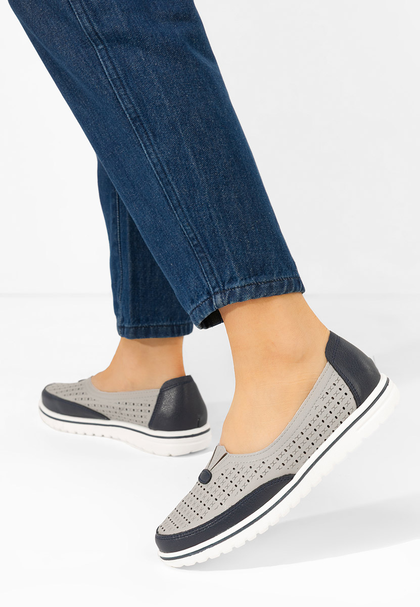 Chaussures casual femme gris Mistia