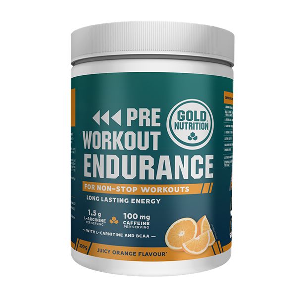 Gold Nutrition Pre Workout Endurance Laranja 300g
