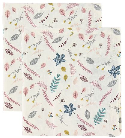Cam Cam StofBlå - 72x72 - 2-pak - Pressed Leaves Rose