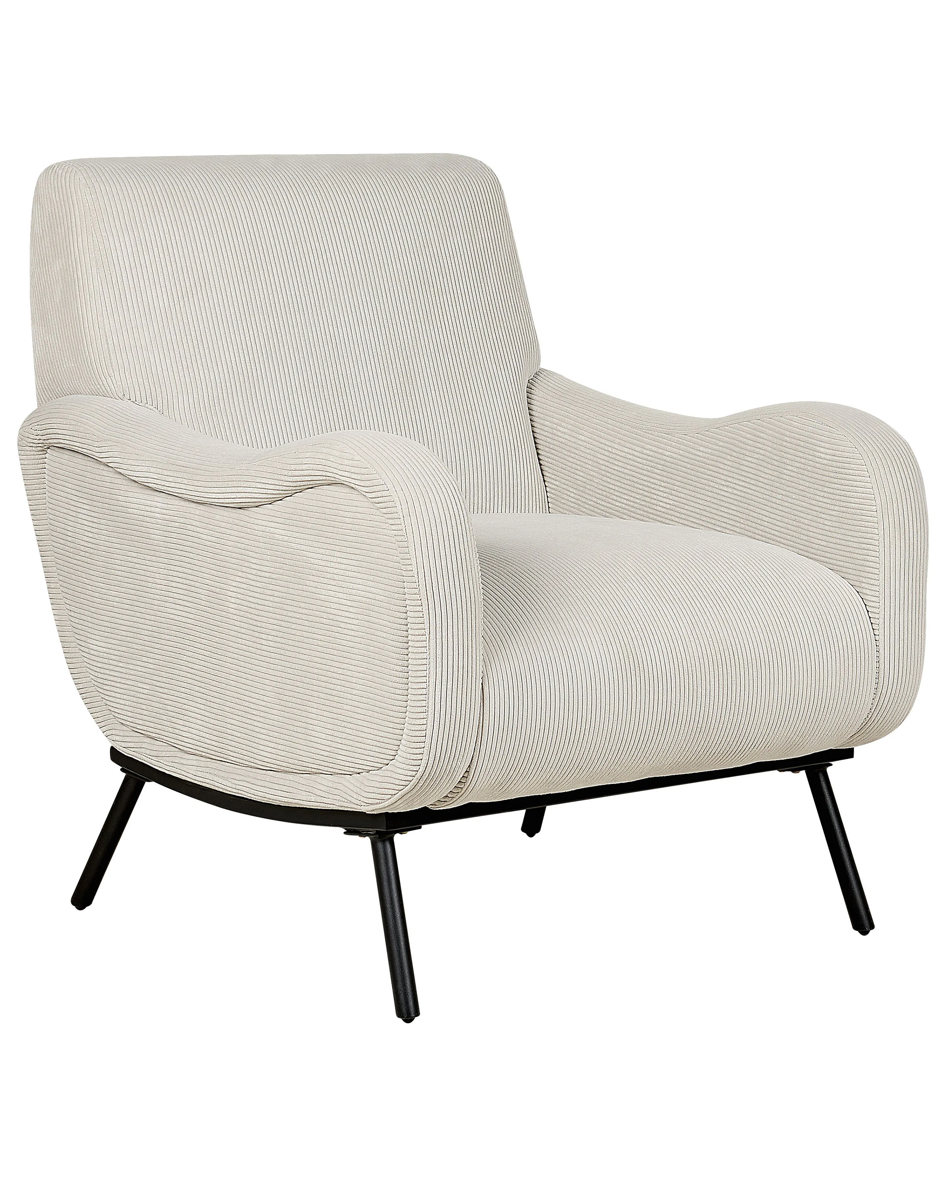 Fauteuil ALMIND Corduroy Lichtgrijs