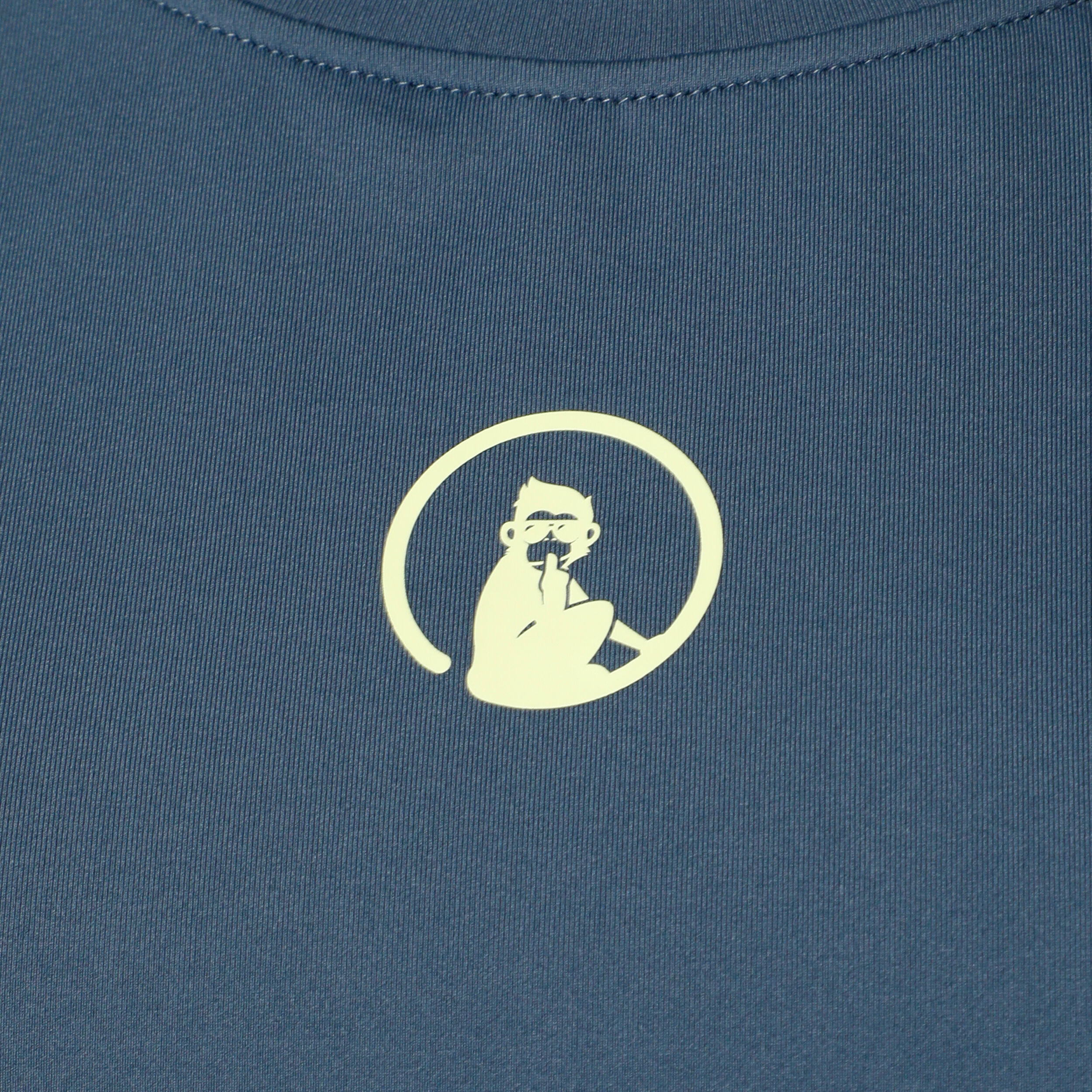 Quiet Please Perspectives Cross T-shirt Femmes - Bleu