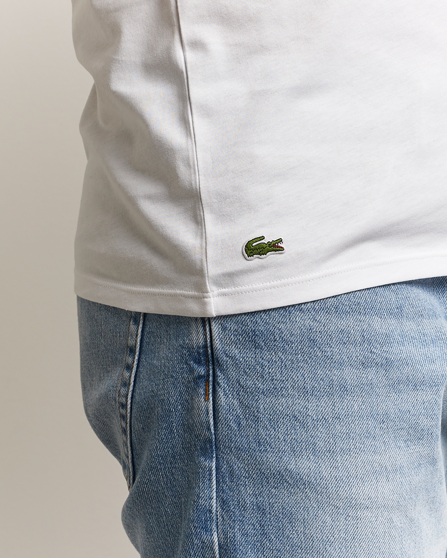 Lacoste 3-Pack Crew Neck T-Shirt White
