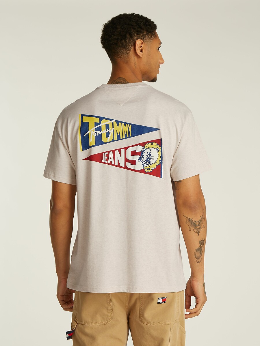 TOMMY JEANS<br>Camiseta folgada com logo nas costas
