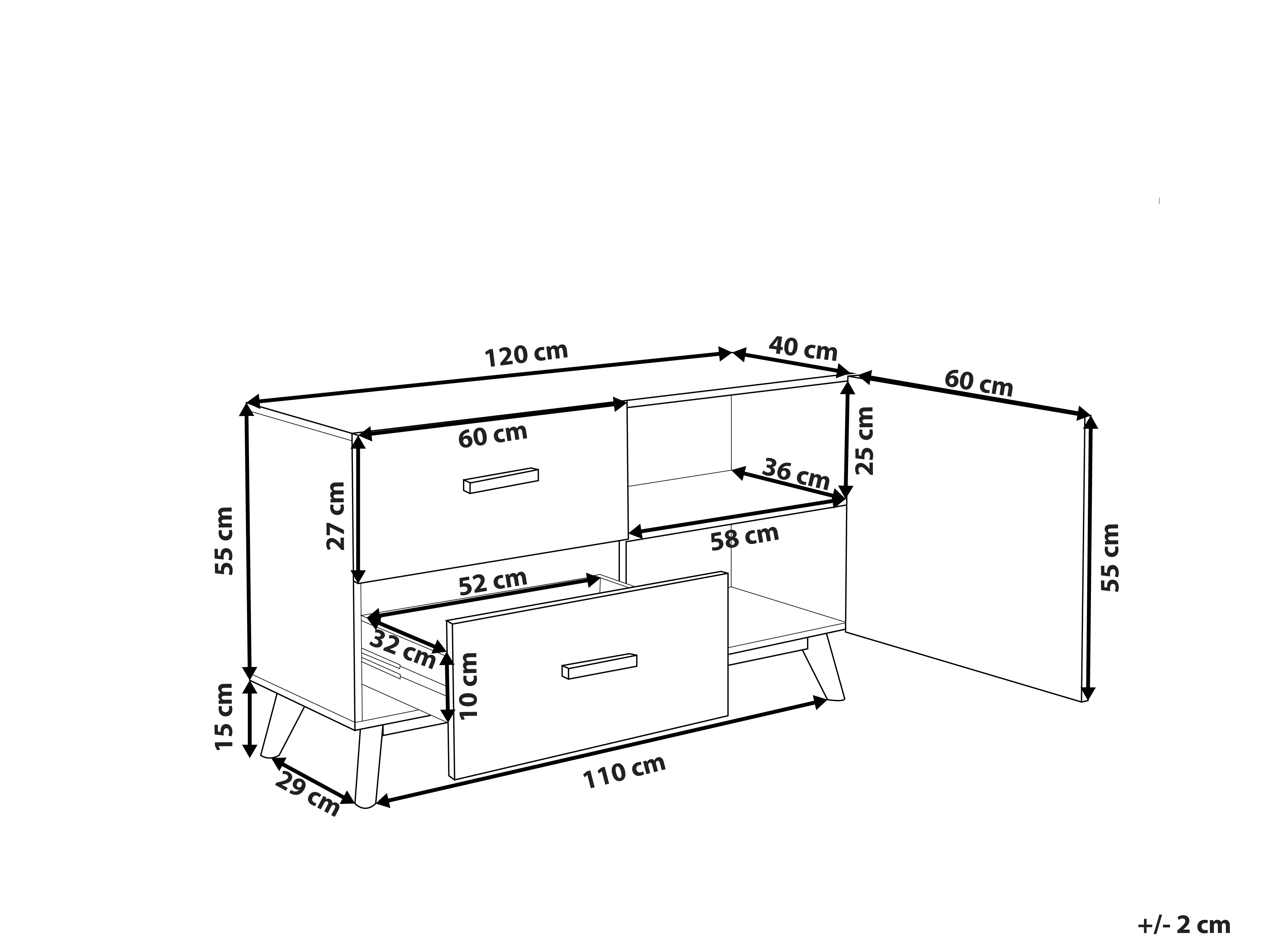 Dressoir FILI Wit