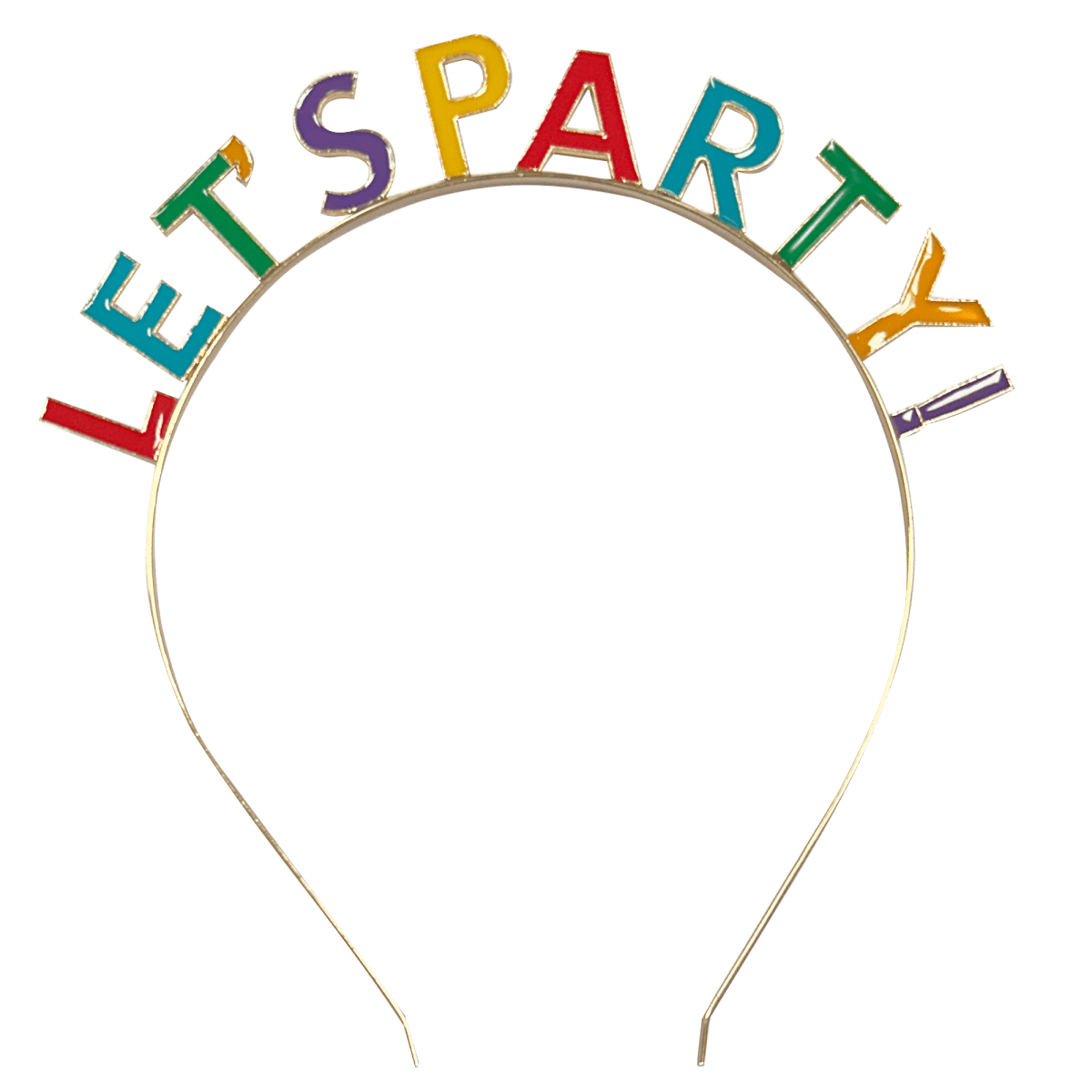 Gekleurde Tiara Lets Party