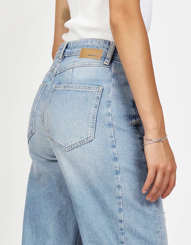 GANG 5-Pocket-Jeans »94BLAKE« mit eingesetztem Seitenstreifen, cropped
