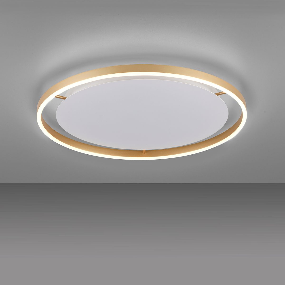 Plafondlamp messing 60 cm incl. LED 3-staps dimbaar - Zlatan