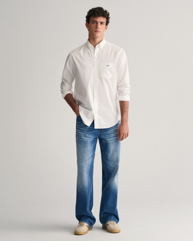 Regular Fit Original Shield White Shirt