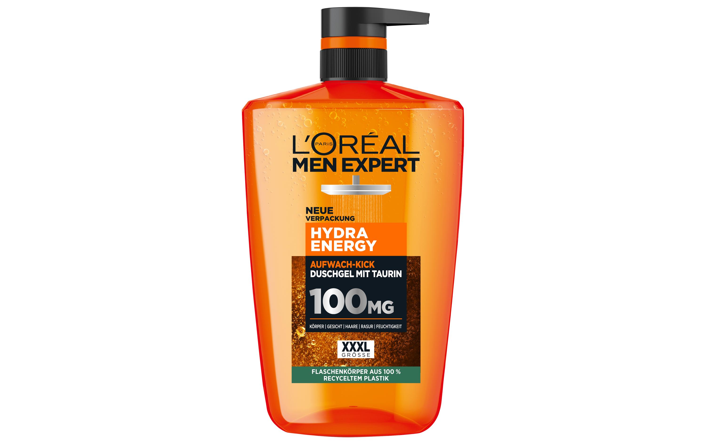 Shampoo Hydra Energy Aufwach-Kick 1000 mlErfrischendes Duschgel speziell für Männer für Körper, Gesicht und Haare
