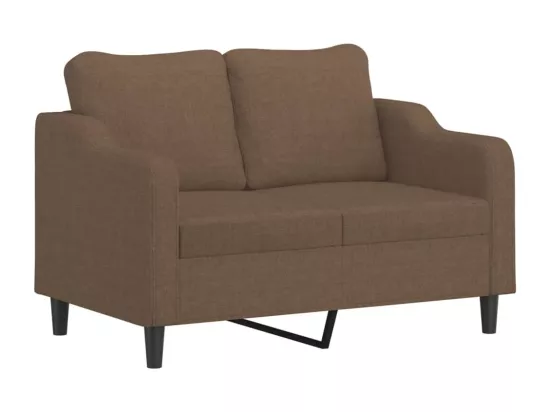 Canapé à 2 places Marron 120 cm Tissu