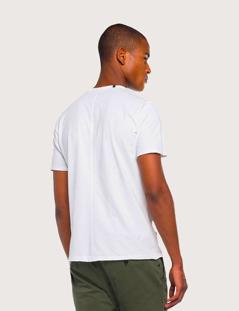 REPLAY T-SHIRT HOMME EN COTON BLANC