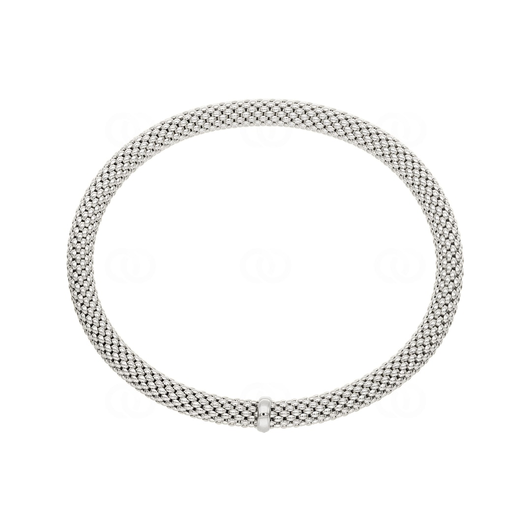 Flex-Armband 750/18 K Weissgold