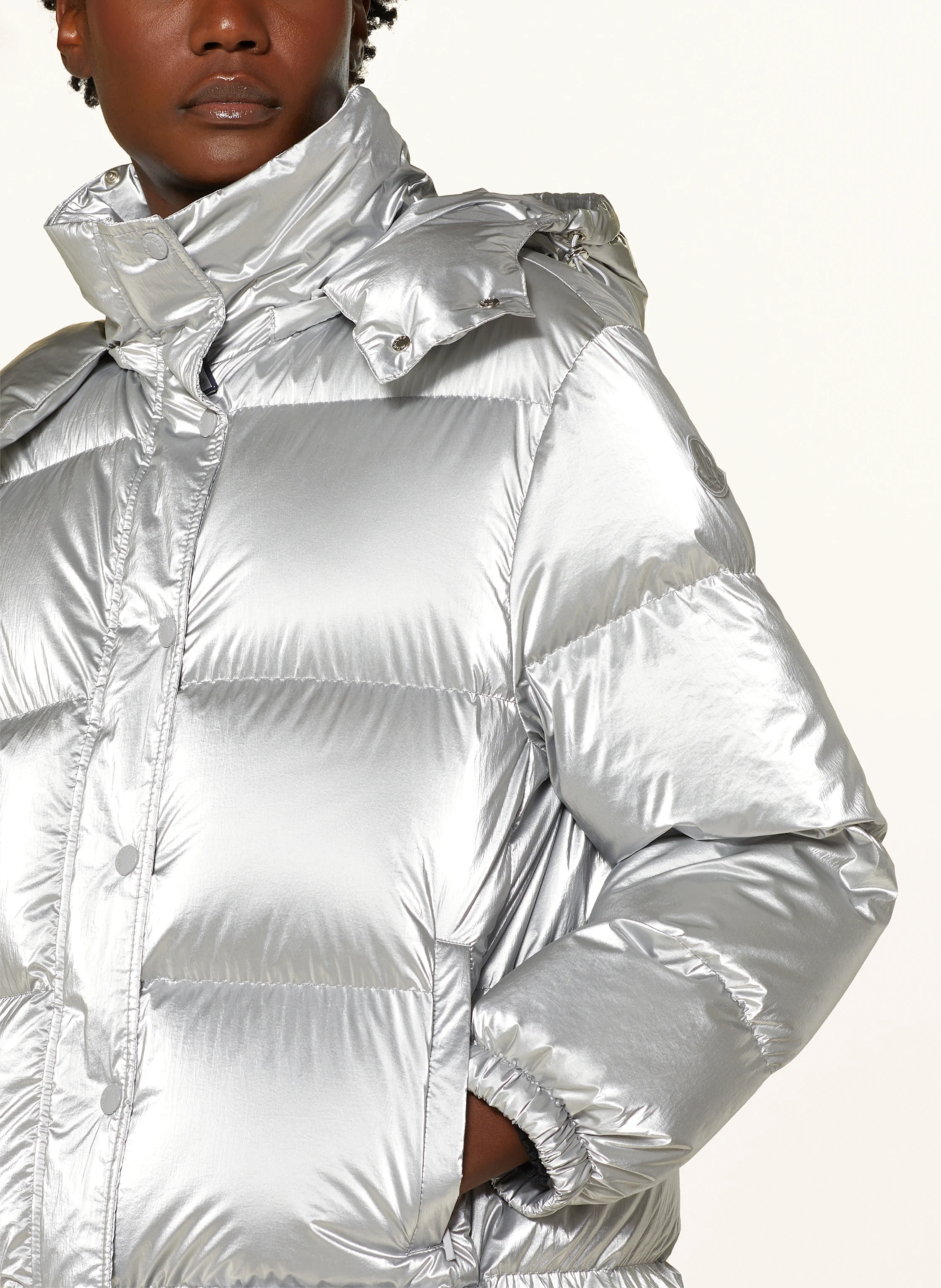 MONCLER Daunenjacke HANAU mit abnehmbarer Kapuze und Kunstfell