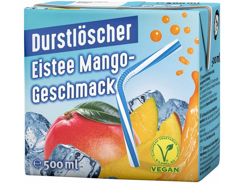 Durstlöscher Eistee Mango 0.5 l Erfrischungsgetränk mit Tee-Extrakt und Mango-Geschmack