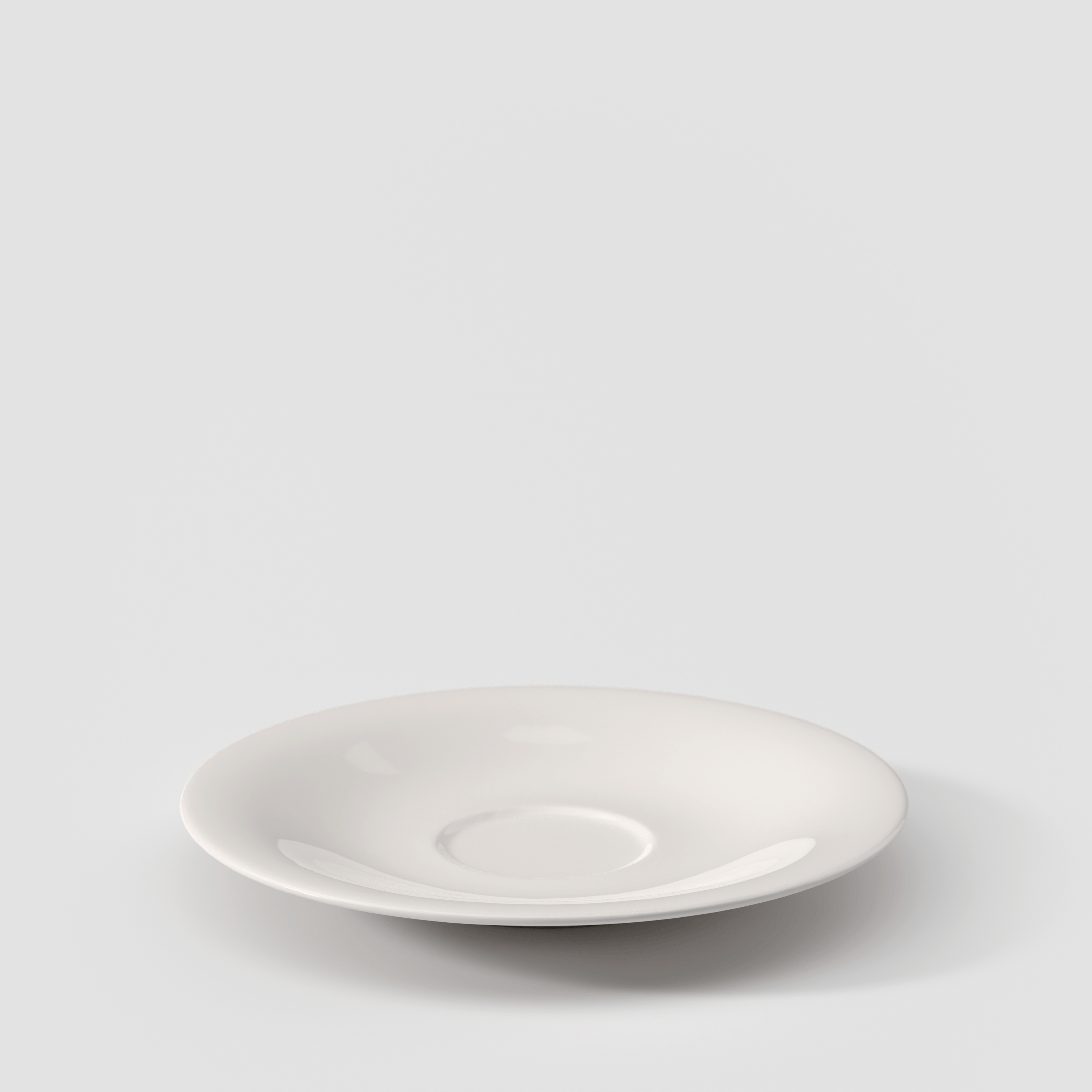 New Cottage Coffee cup saucer White, 6.6'', Premium Porcelain