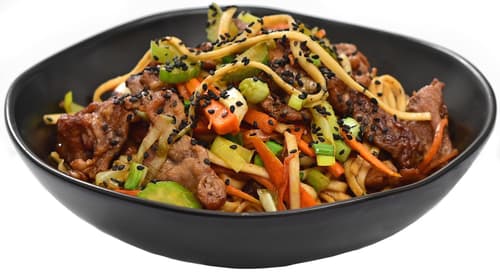 Hoi-Sin Udon-Nudeln mit Schweinefleisch - 2 Portionen