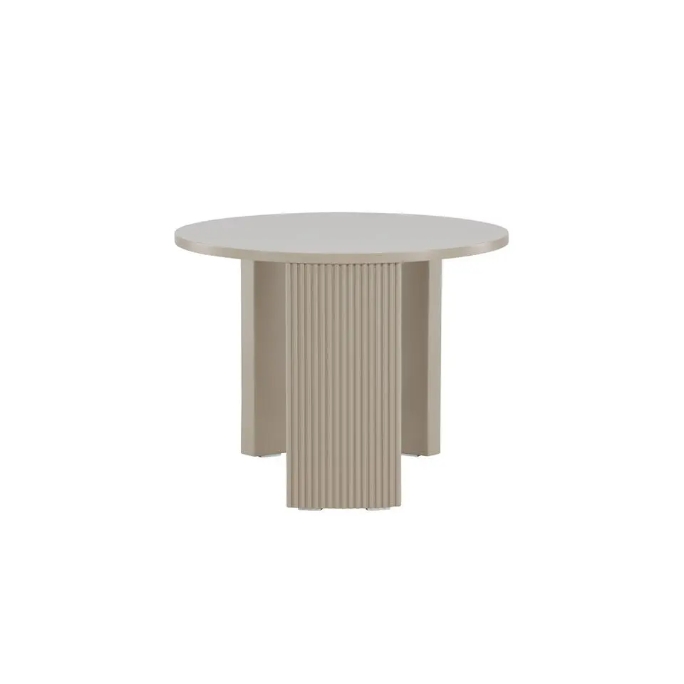 Salontafel Rond - Beige MDF - 60x60x45cm - Bristol