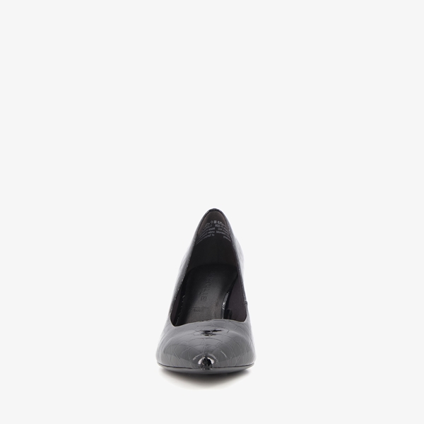 Tamaris dames pumps zwart met croco print