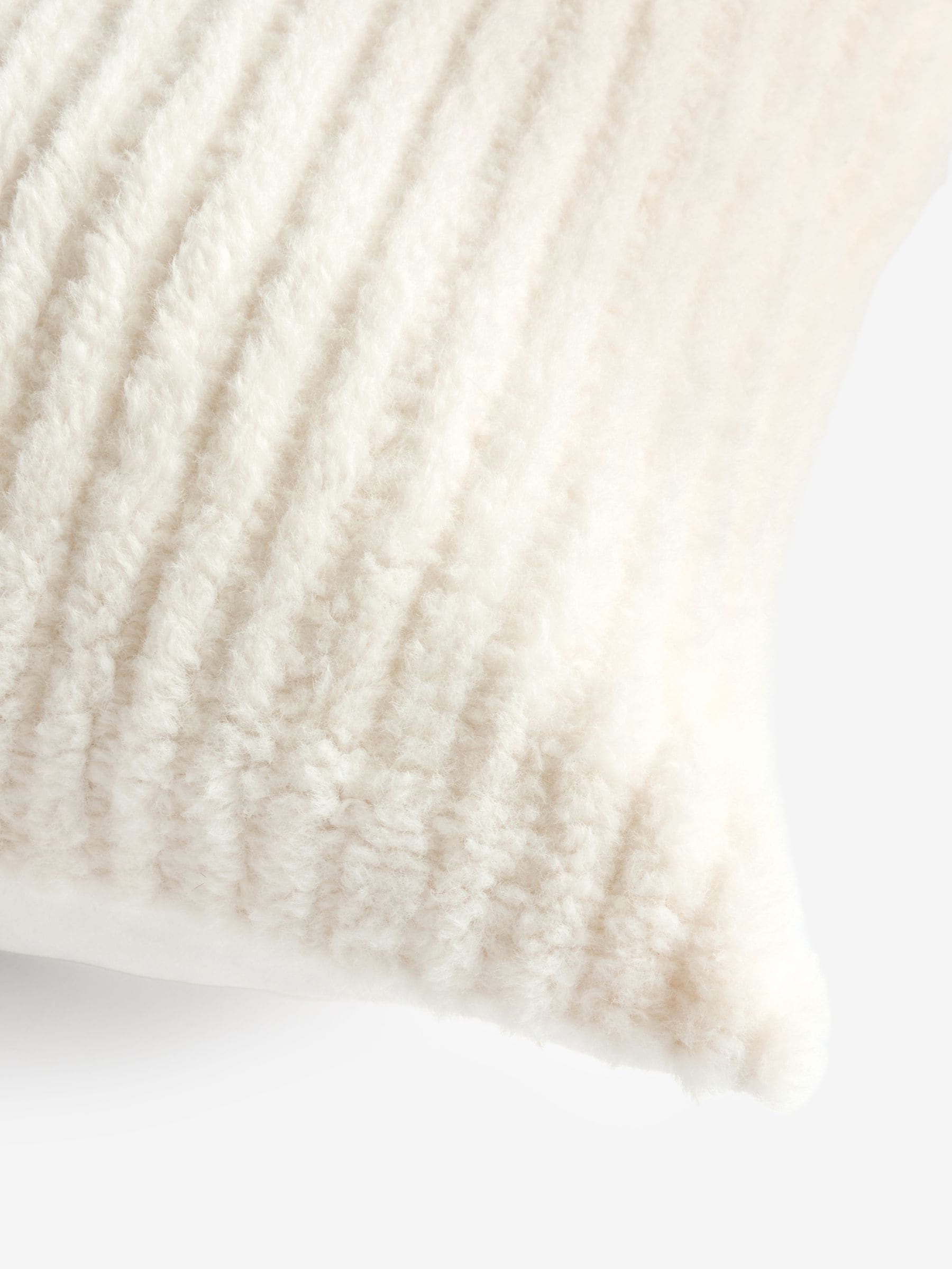 Kussen met gestreepte textuur van fleece