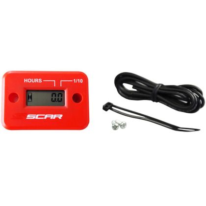 Compteur d'heures Scar Universel - Rouge