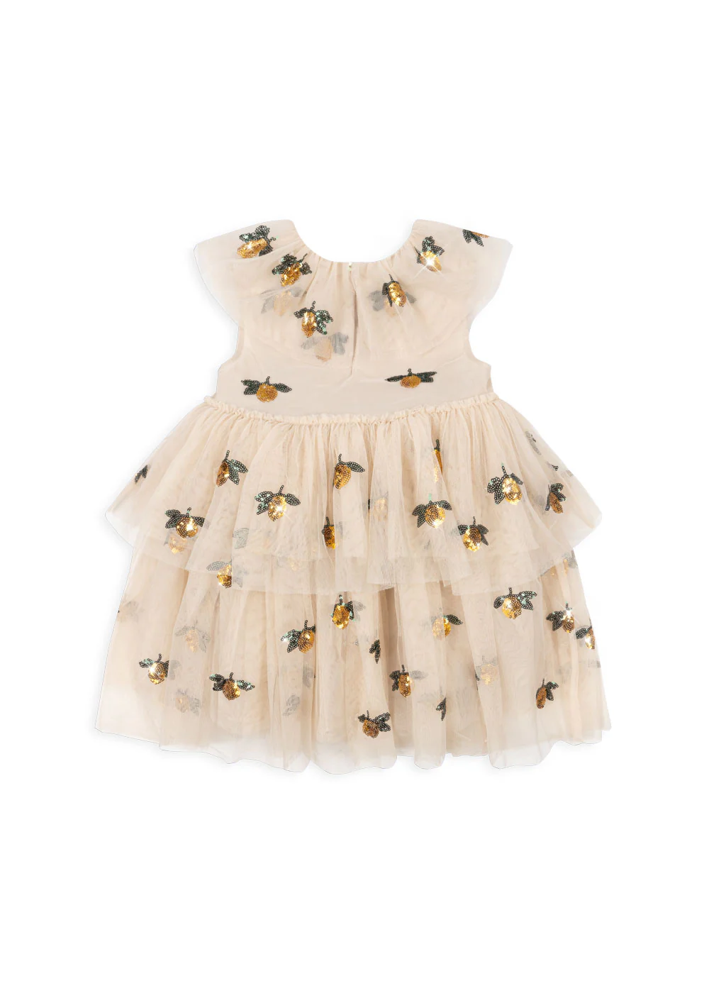 Yvonne fairy kjole - lemon sequin - 12M
