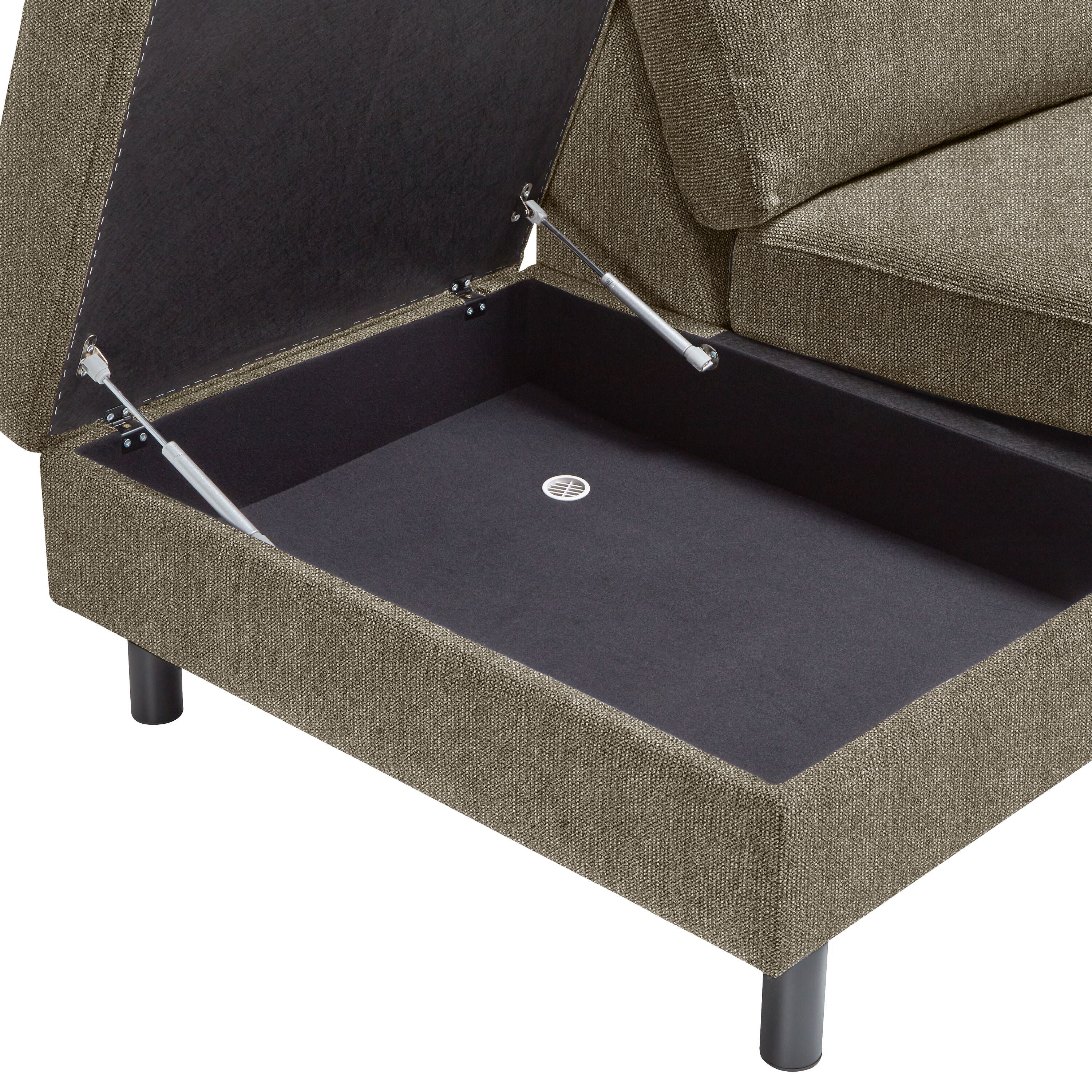 DIENER Ecksofa - Braun / B: 277.0 cm x T: 225.0 cm x H: 81.0 cm