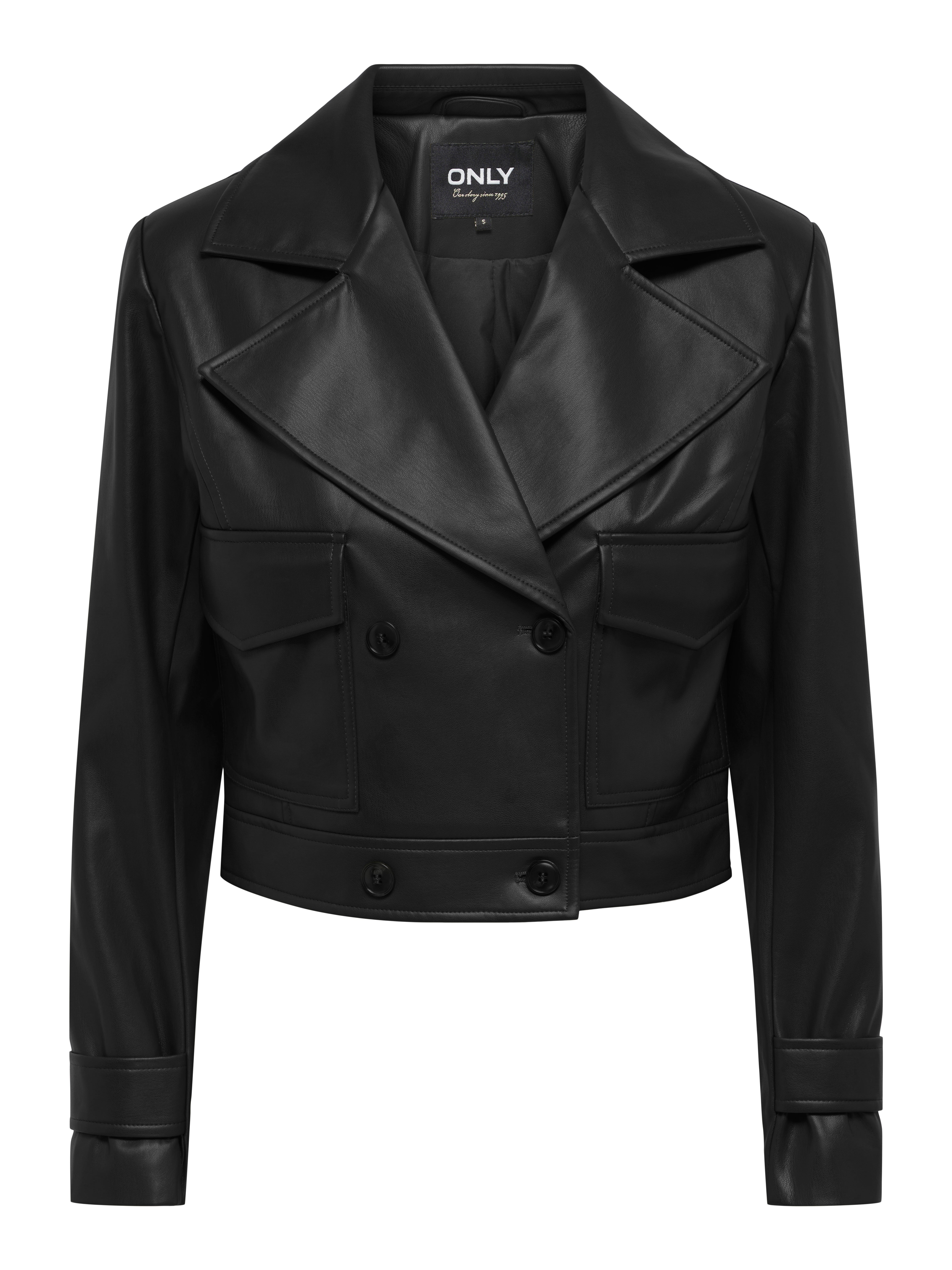 ONLKIM Kunstlederjacke Black