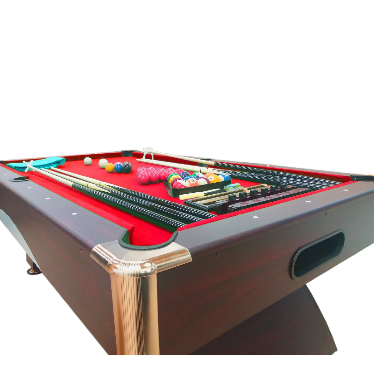 Simba Billard Caesar 8ft - Marron/Rouge