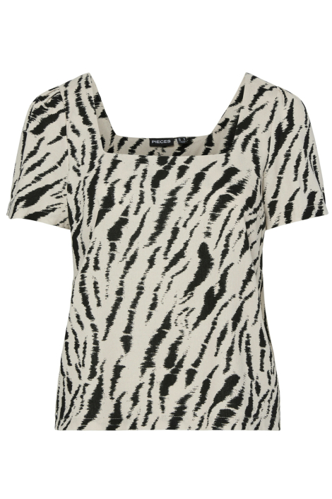 Pieces beige dames t-shirt