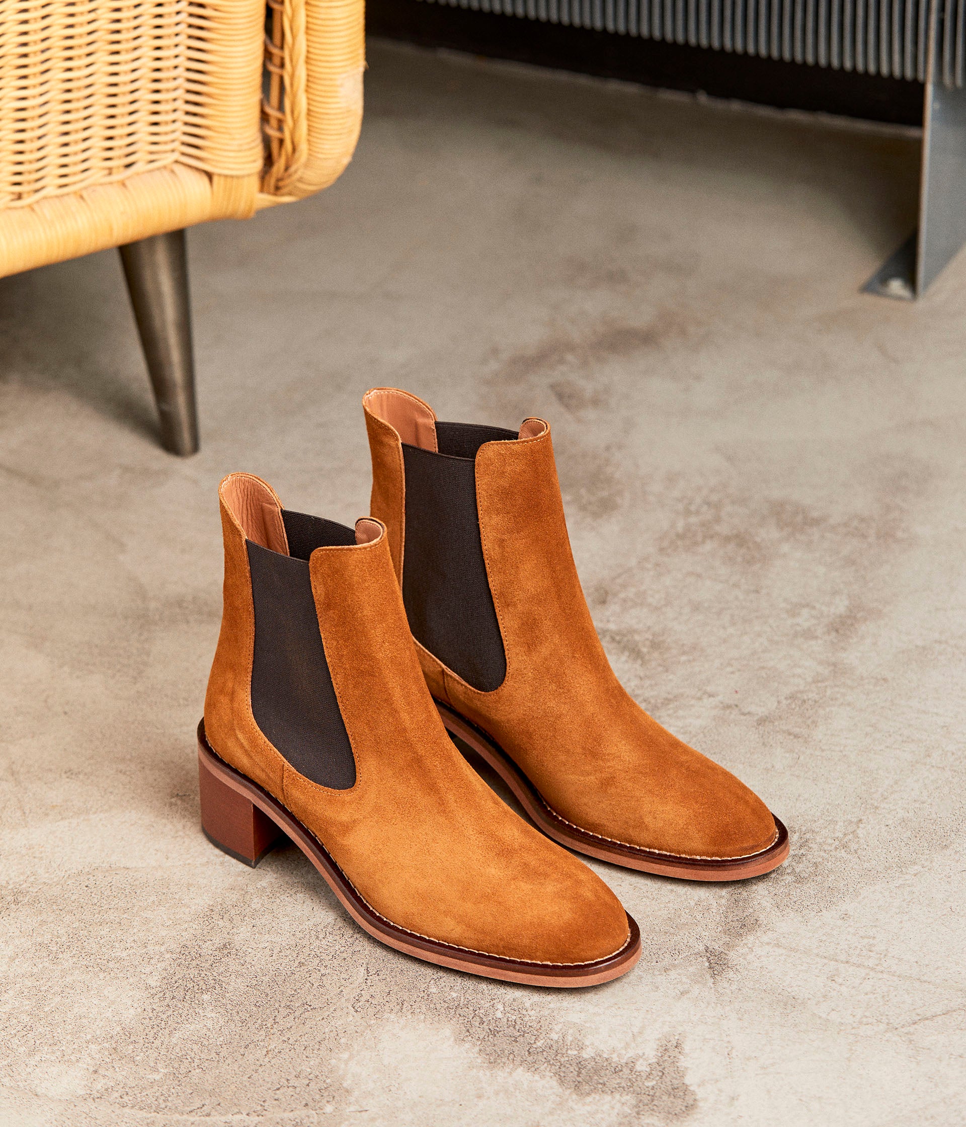 Boots velours Eléonora