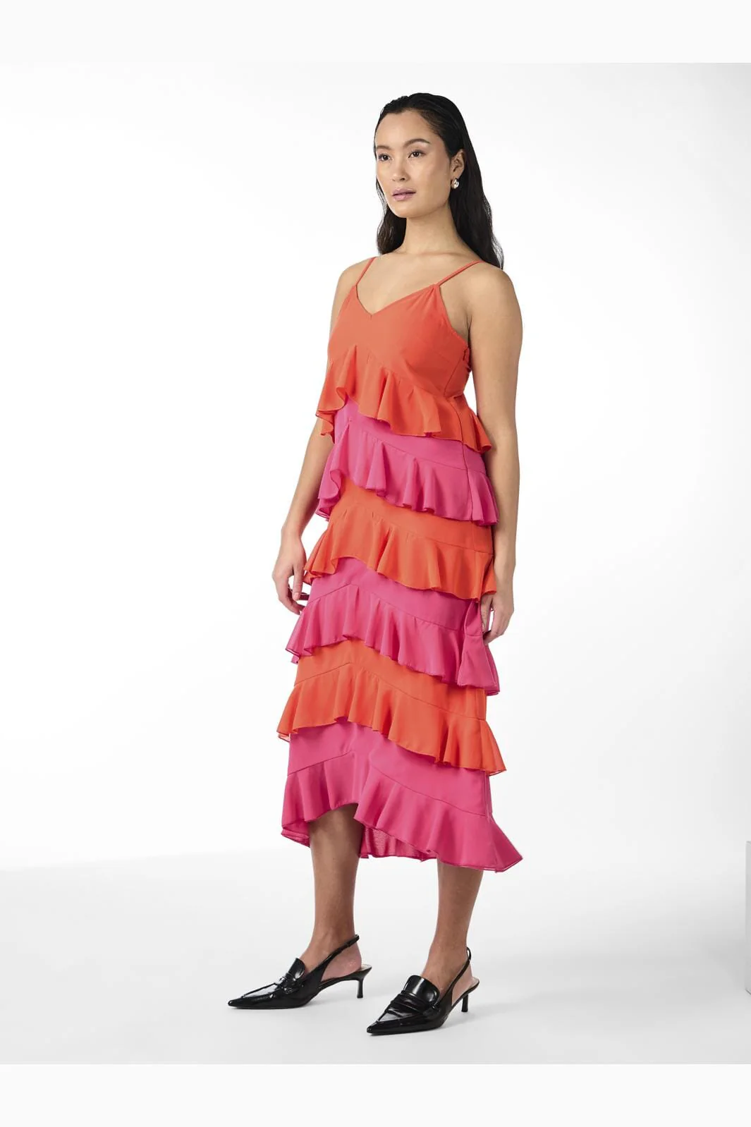 Y.A.S Yasclara Strap Midi Dress Wg