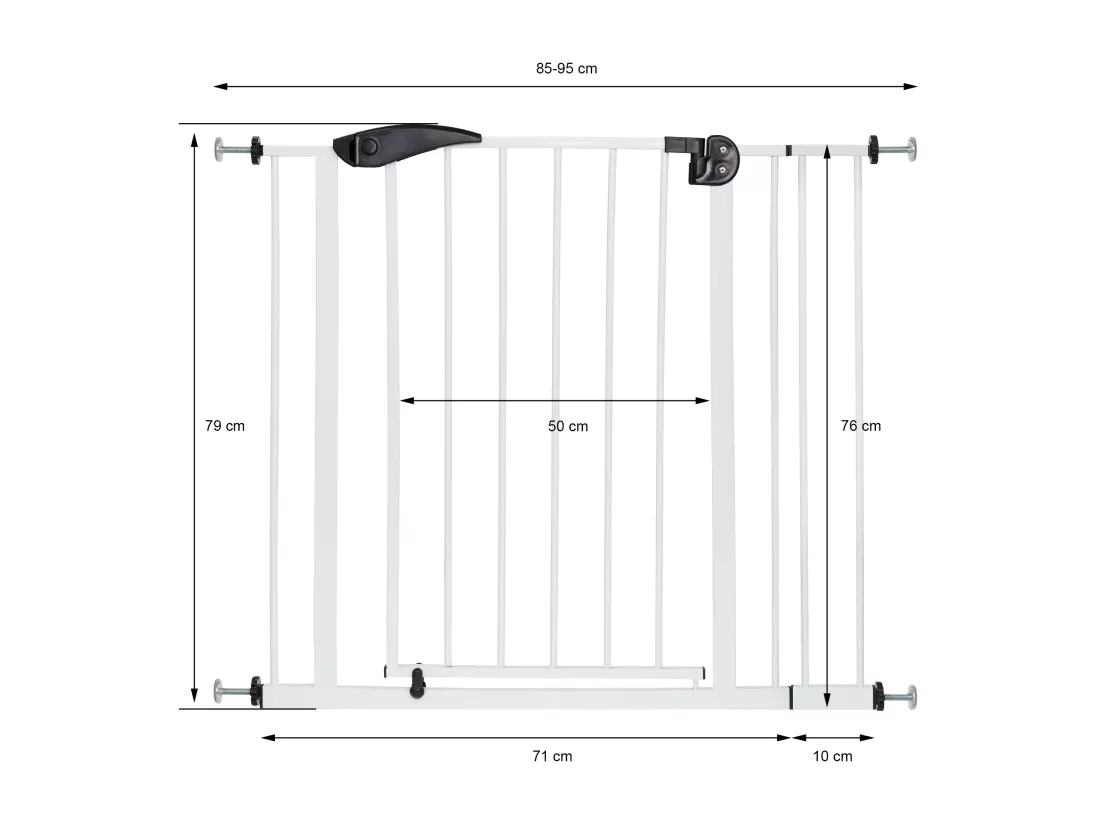 Barrière de sécurité enfants garde-corps protection fermeture d'escalier 85-95cm