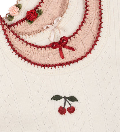 Konges Sløjd Babylätzchen - 5er-Pack - Minna - Rose/White Mix