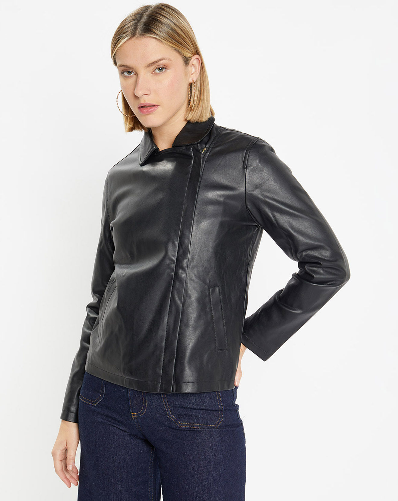 Galeries Lafayette Blouson Calpaga noir
