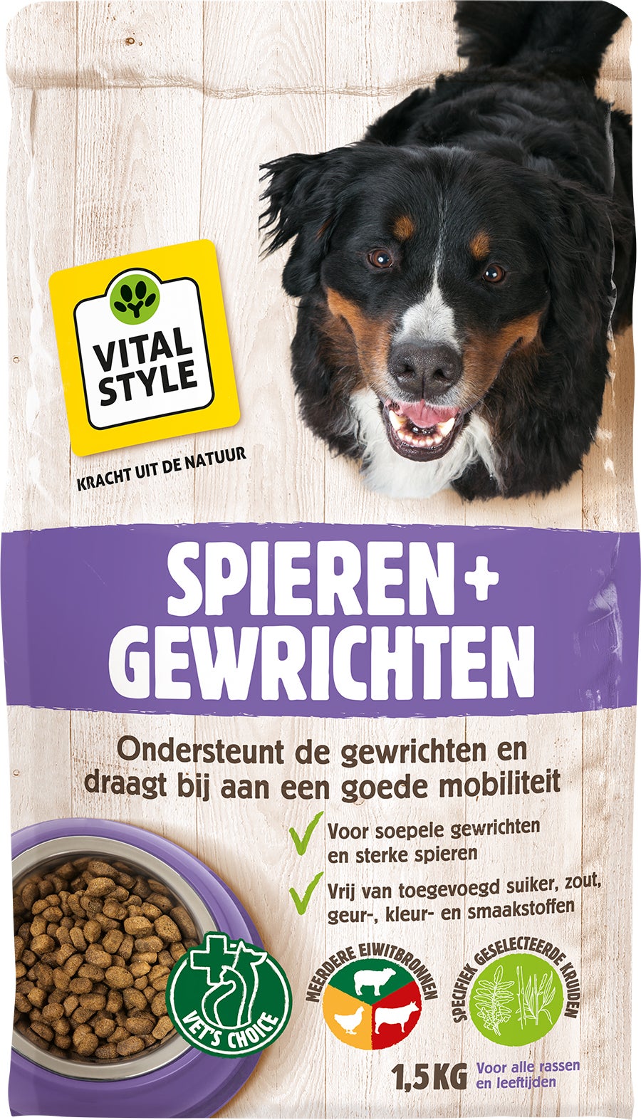 VITALstyle hondenvoer spieren en gewrichten adult 1,5 kg