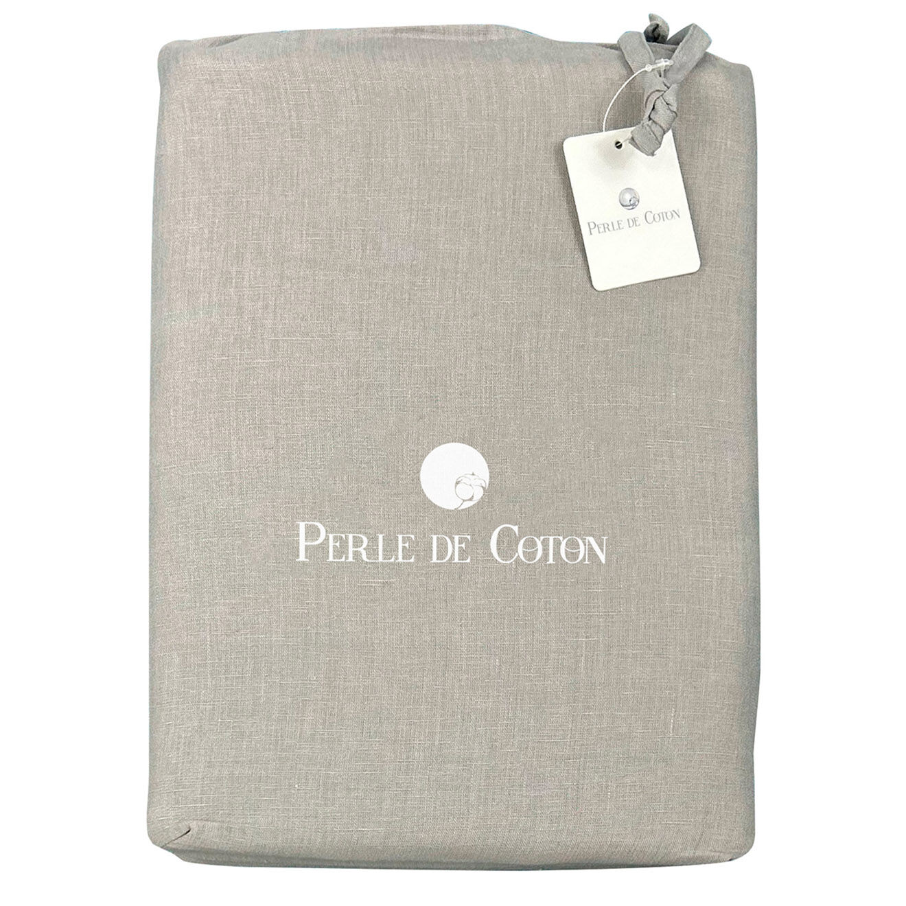 United by Perle de coton 2 Taies d'oreiller 100% Lin lavé perle