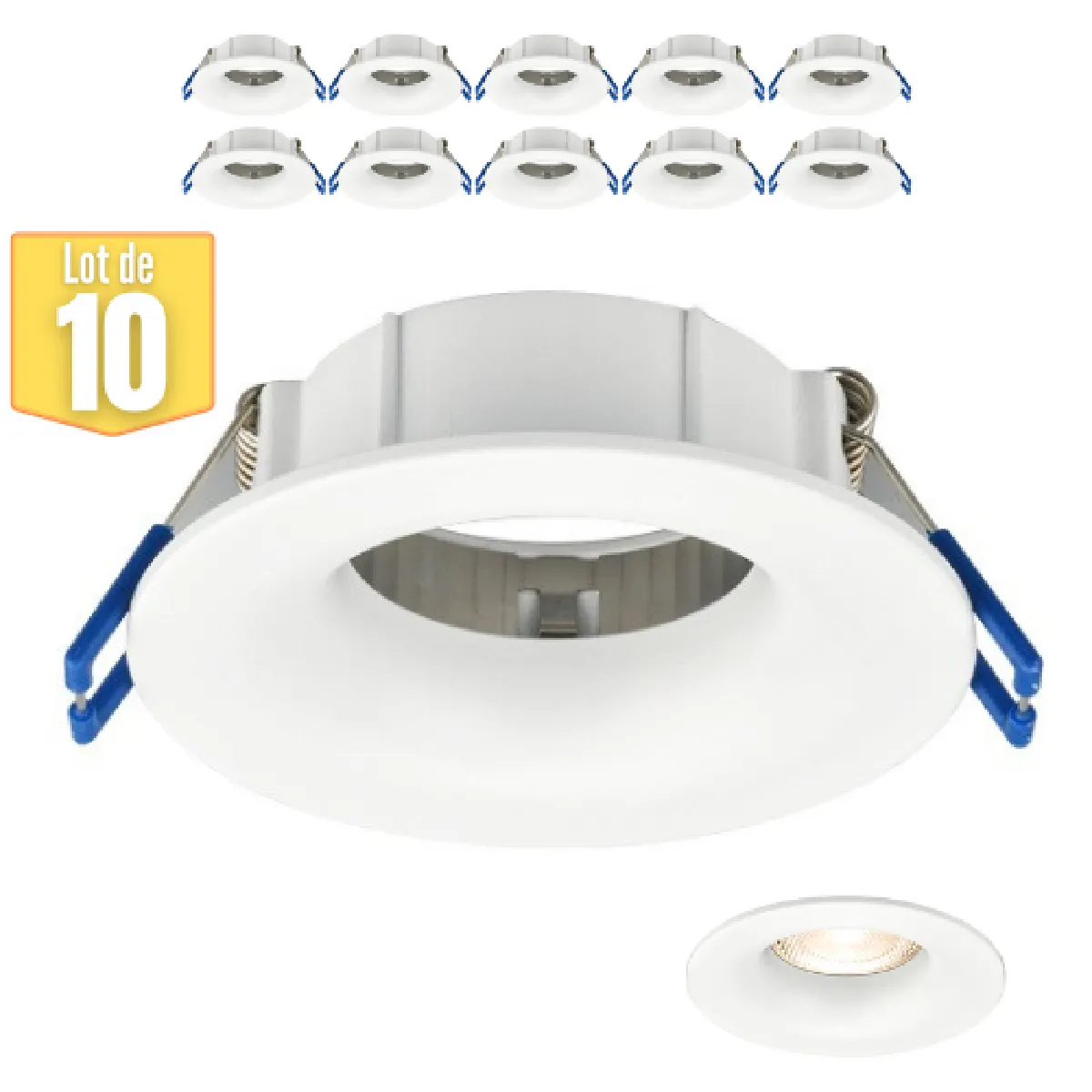 Braytron Fixations Spots Tetra-D Rond Blanc