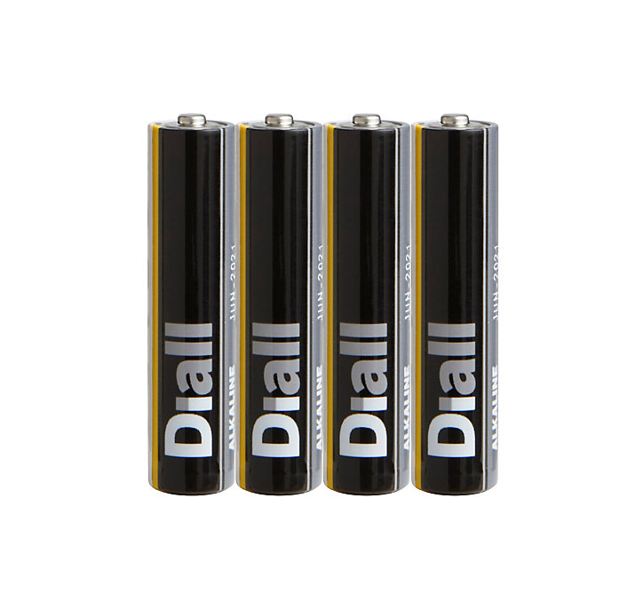 Pile alcaline AAA (LR03) Diall, lot de 4