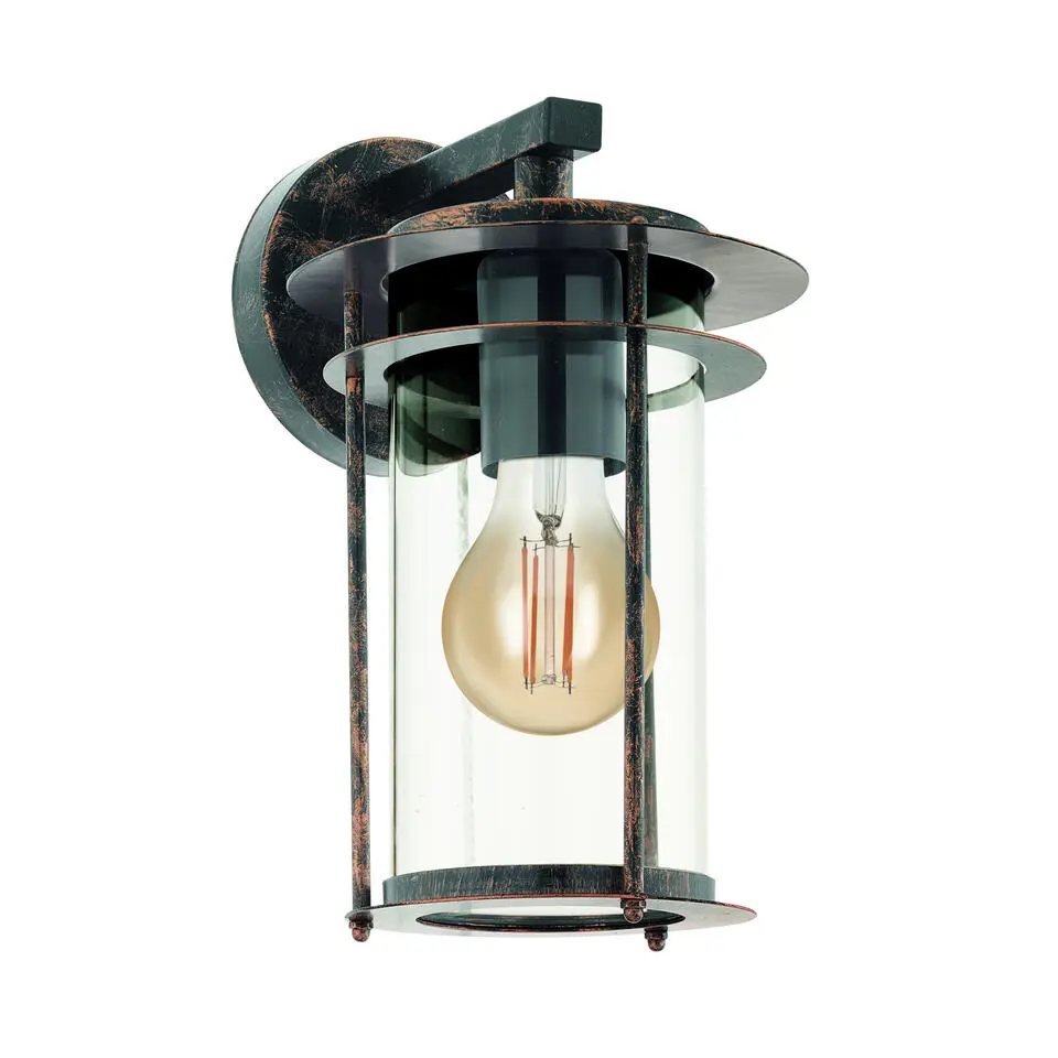 EGLO Valdeo Wandlamp - E27 - 27,5 cm - Koper Antiek