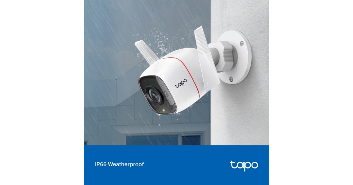 TP-LinkTapo C310P2 Wi-Fi beveiligingscamera voor buiten  (Wit, 2 stuks)