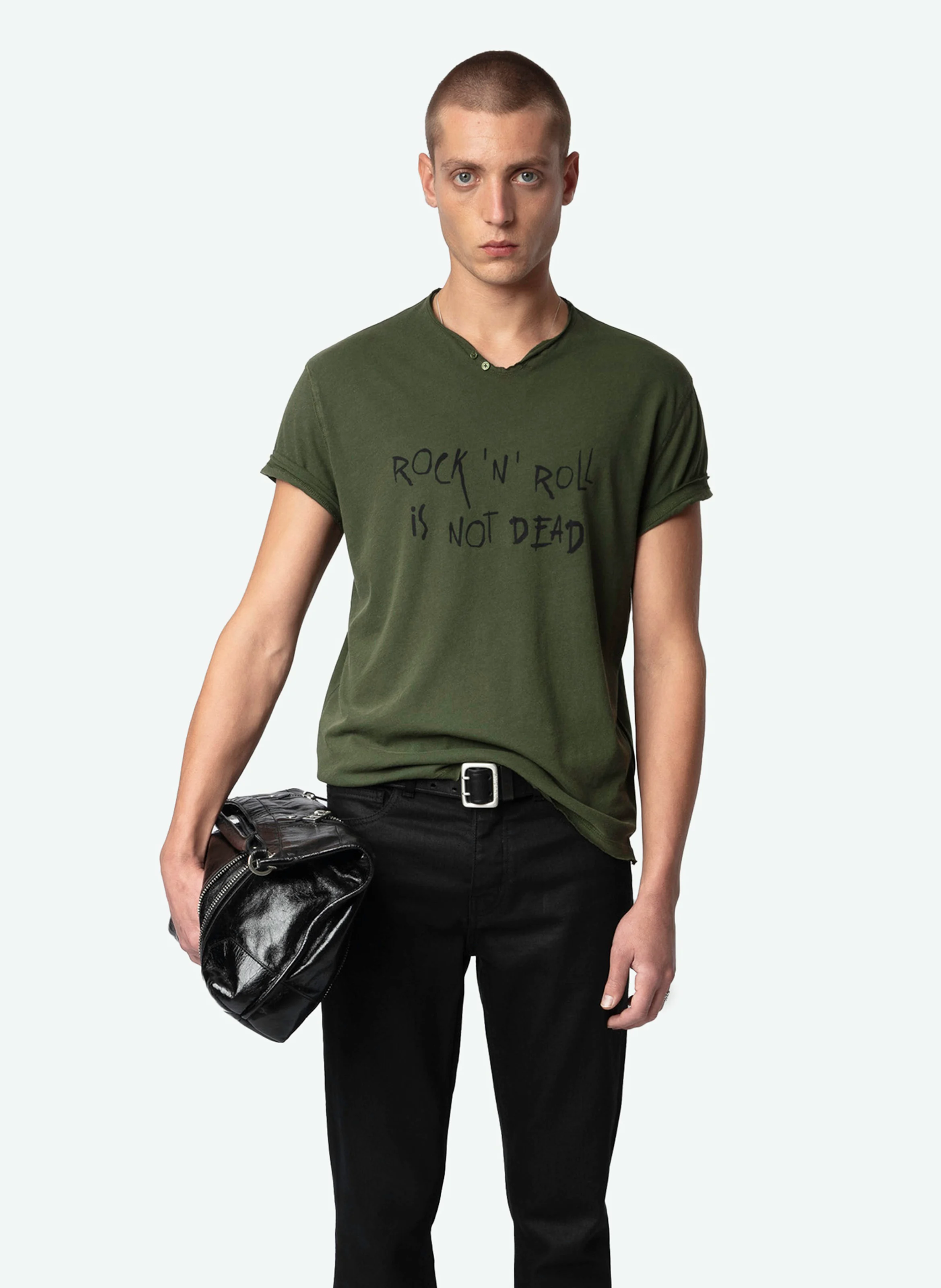 MONASTI - Tee-shirt droit en coton bio | Vert