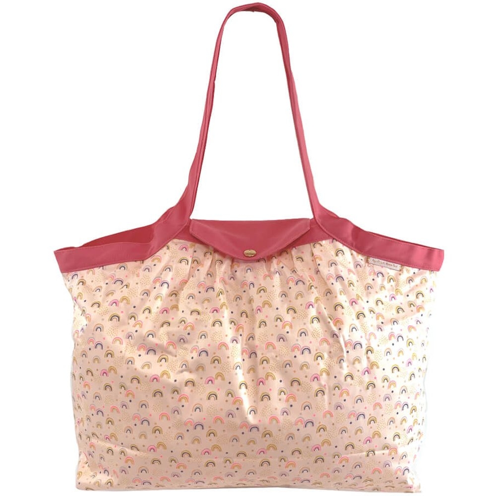 Sac Cabas Taille Moyenne Plissé Arc En Ciel