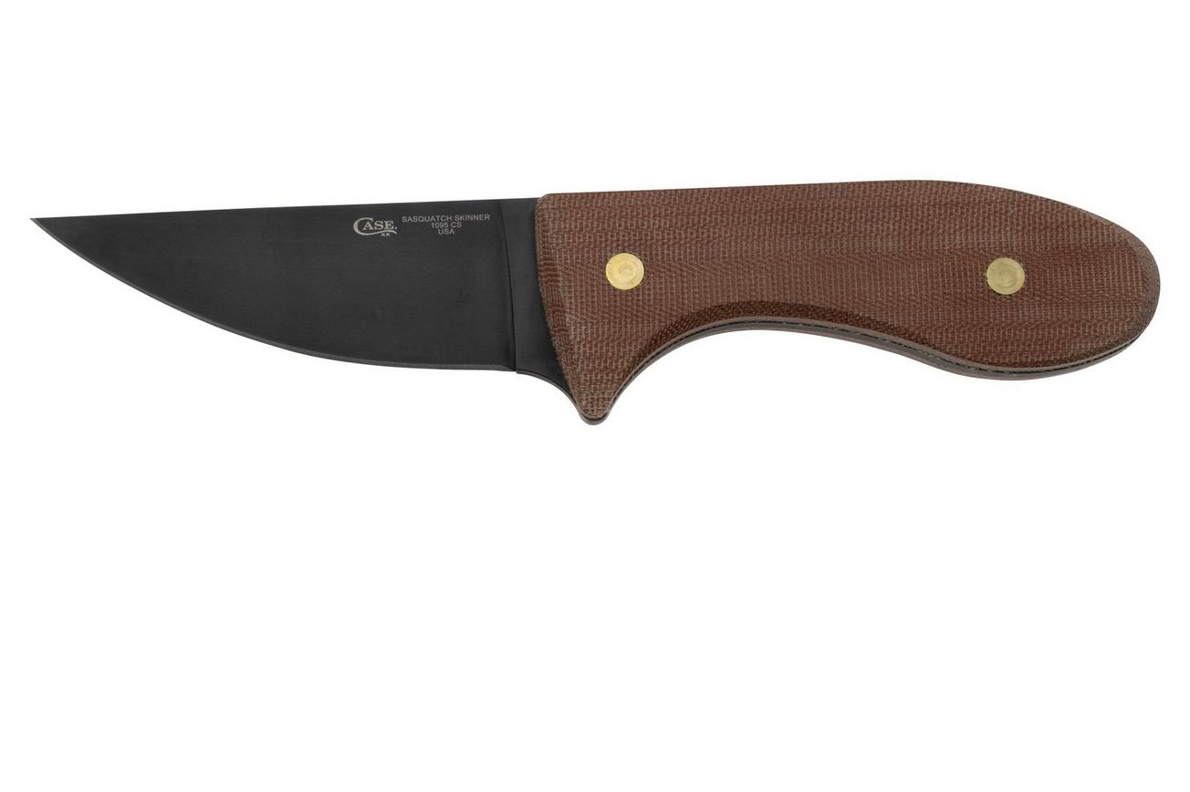 Case Sasquatch Skinner 35102 Smooth Natural Micarta 1095 CS jachtmes