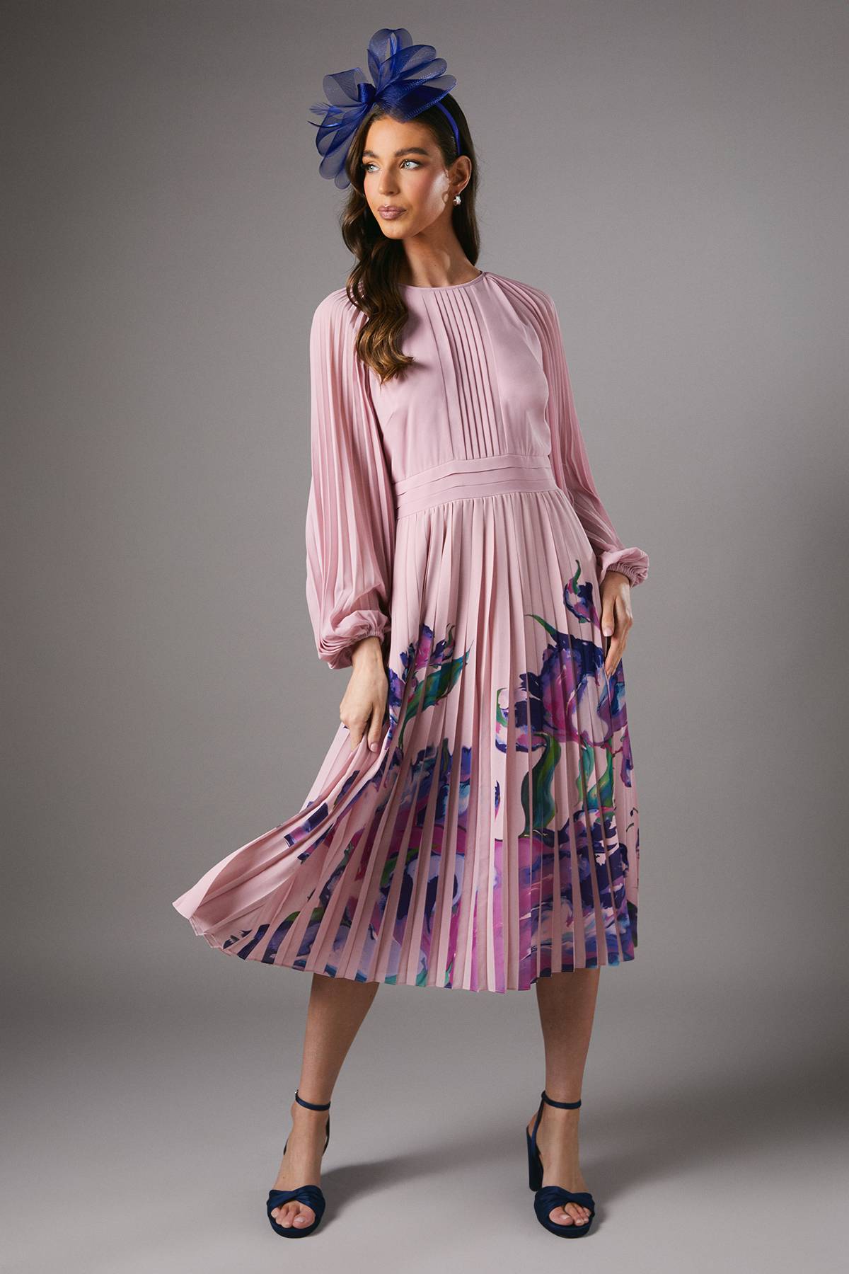 Coast Robe Plissée à Imprimé Placé