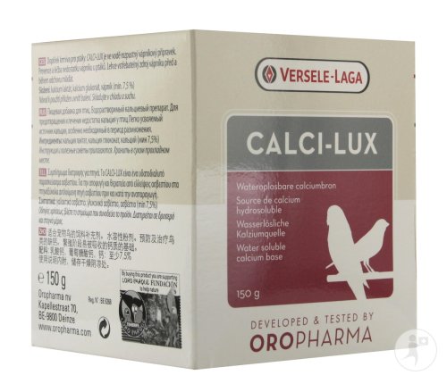 Oropharma Calci-Lux Source De Calcium Hydrosoluble Oiseaux 150g