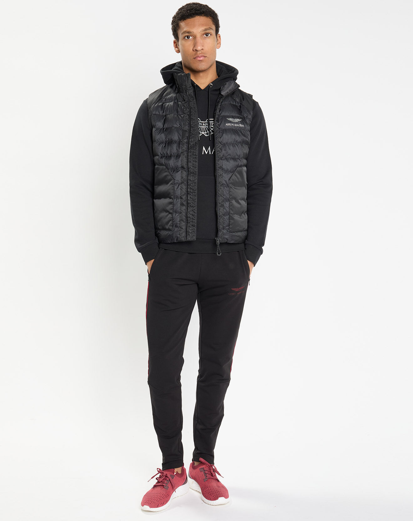 Hackett London Doudoune sans manches Aston Martin Racing noire